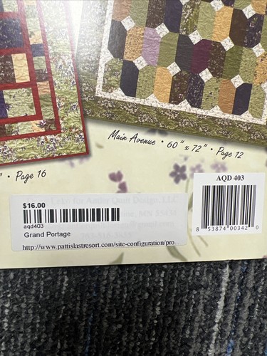 GRAND PORTAGE By Doug Leko ANTLER QUILT DESIGN 2015 New Quilting Pattern Book - Foto 4 di 13