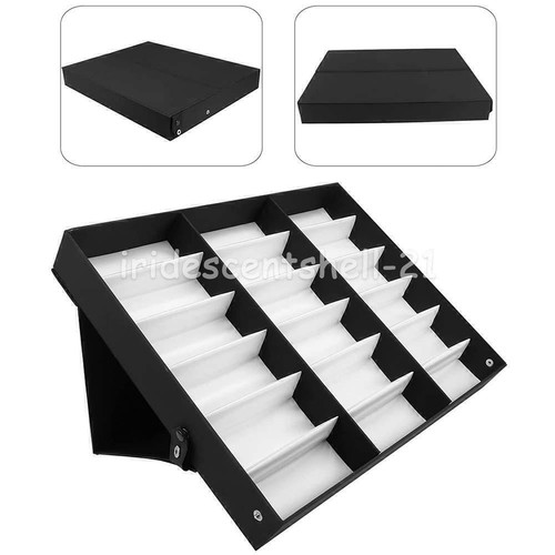 18 Grid Sunglasses Storage Box Organizer Glasses Display Case Stand Holder AU - Picture 12 of 12