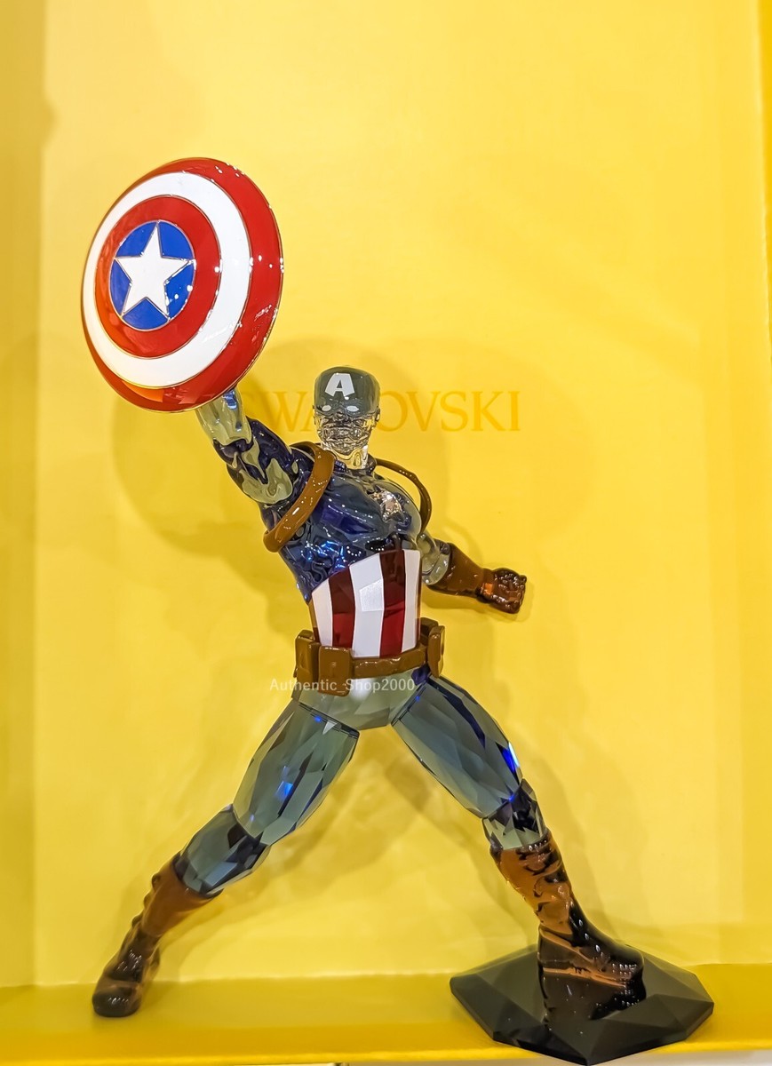 New 100% SWAROVSKI Brand Marvel Captain America Crystal  display picture 2