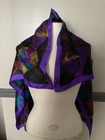 Elaine Gold Women's Scarf Silk Multicolor Square Jewel Tone — photo 2