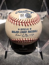 Juan Soto MLB Game Used Double RBI Baseball 8/31/19 Career Double #49 Nationals 