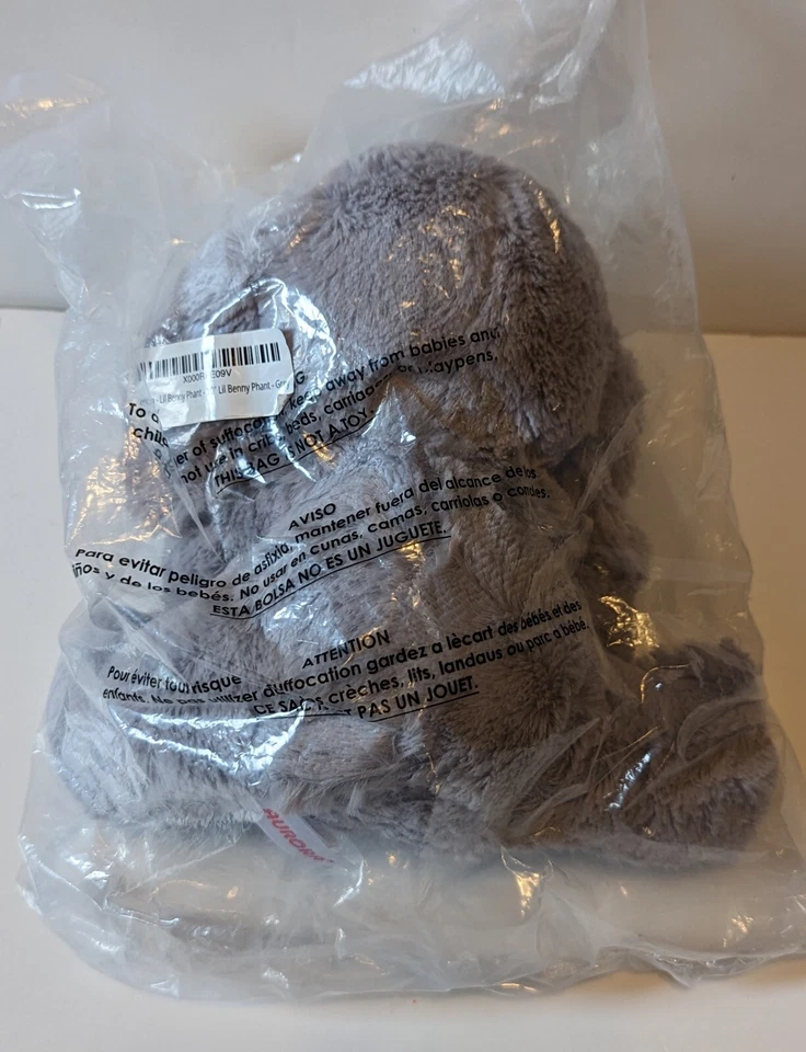 New Aurora ebba Lil' Benny Phant, Elephant 10" Grey Stuffed Animal Plush Toy A3 Foto 4 de 4