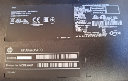 Ordinateur HP 21.5" HDD 1To Intel Pentium 2.9GHz 4GB DDR3 RAM Win 10 - 22-3102NF - Photo 5/14