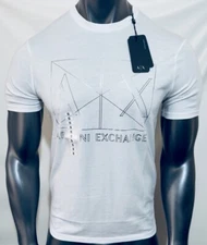 New Armani Exchange Men's REGULAR FIT  LOGO  SHORT SLEEVES SHIRT