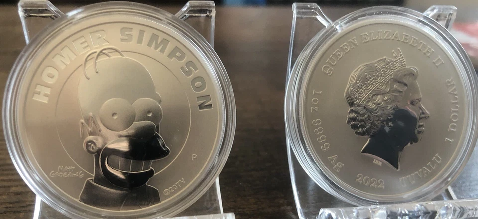 1oz Silver Homer Simpson 2022 in Kapsel - Bild 4 von 4