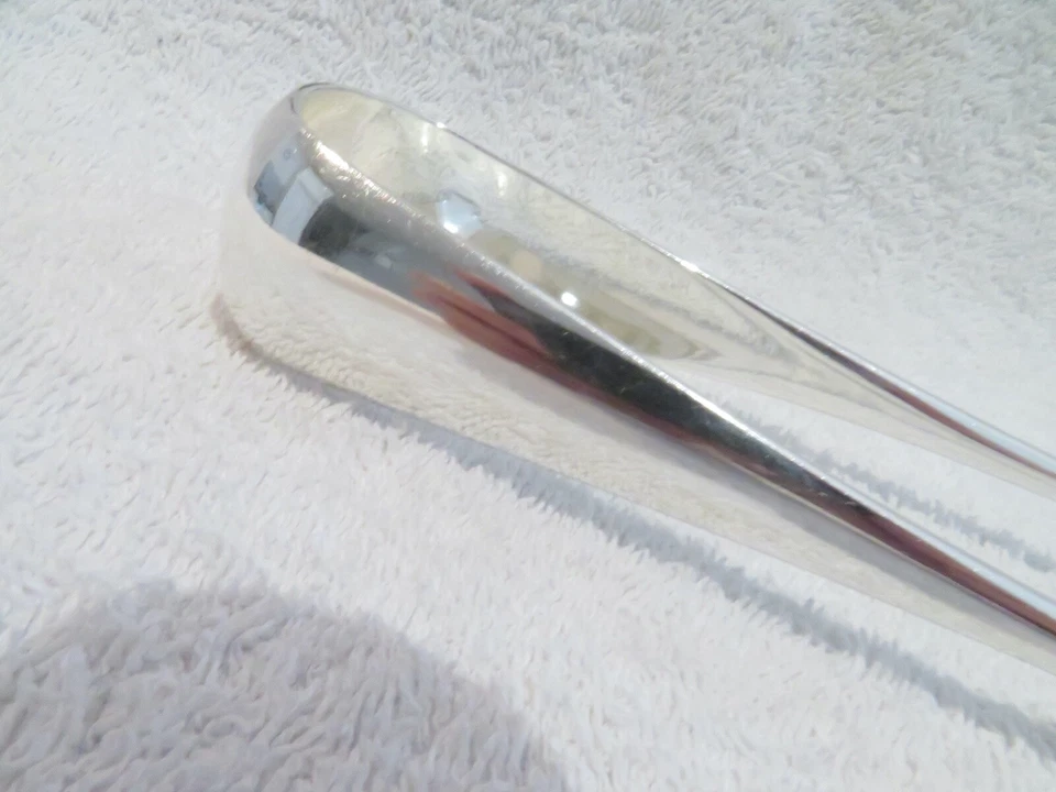 Preciosas pinzas francesas para espárragos chapadas en plata de principios del siglo XX Christofle Baguette  Foto 3 de 4