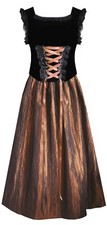 Victorian Steampunk Renaissance Civil War Stage Gothic Fairytale Top Long Skirt