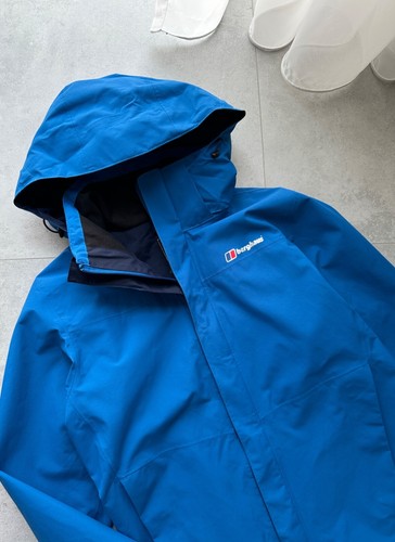 Men's BERGHAUS GORE-TEX Jacket Hooded Blue Size M - 第 3/11 張圖片