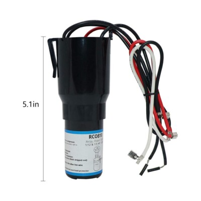 #ad RCO810 Refrigerator 3 in 1 Hard Start Kit Relay Capacitor Replaces $9.35