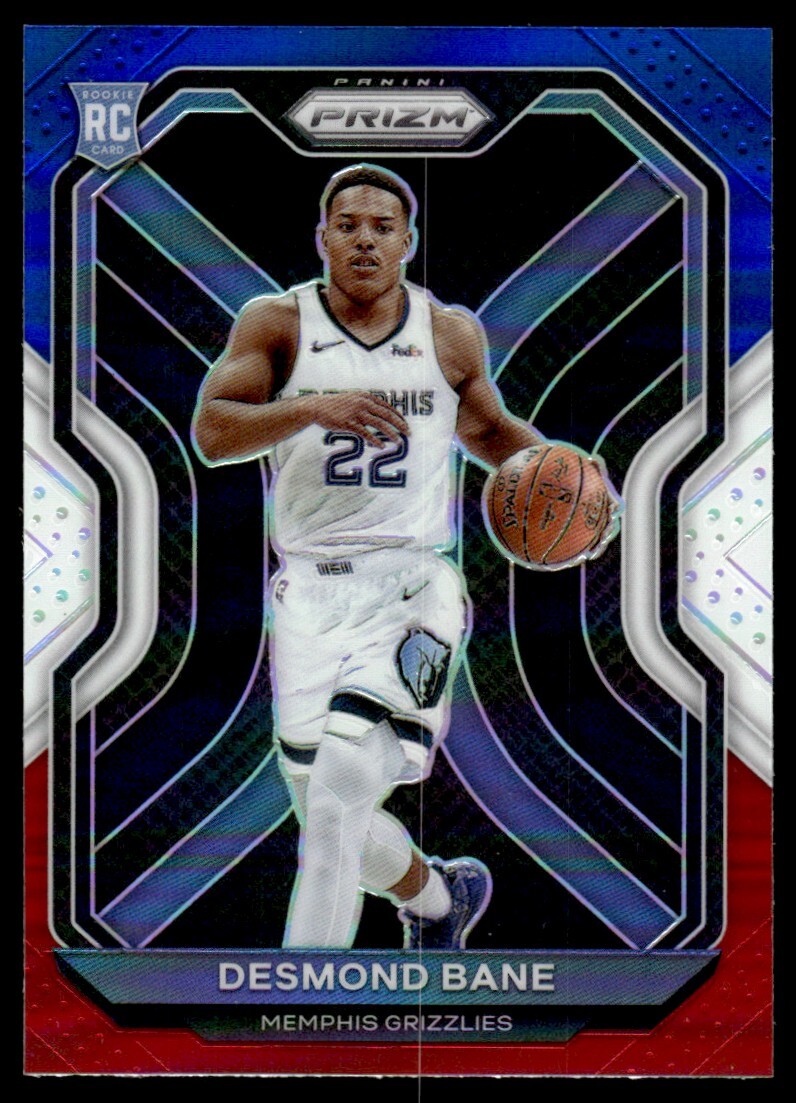 2020-21 Panini Prizm Rwb Desmond Bane Rookie Memphis Grizzlies #297
