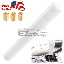 White Shift Knob Stick Frosted Matte Crystal Bubble Long Throw Gear Shifter 30cm