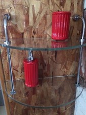 BERTOCCI 8252 SCAFFALETTO CON 2 RIPIANI IN CRISTALLO TRASPARENTI H Cm.32XL40XP20