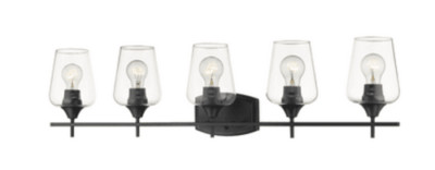 Z-Lite  473-5V-MB  Joliet  5 Light 38'' Wide Bathroom Vanity Light - Matte Black