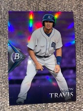 2014 Bowman Platinum Chrome Prospects Purple Refractors #BPCP55 Devon Travis
