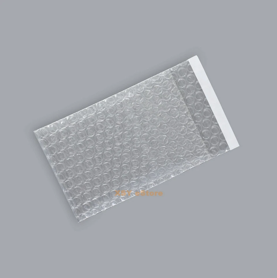 1000 PCS Small Bubble Bags 2.5" x 3" Inches_65 x 80+20mm Clear Packing Pouches - Image 4 of 4