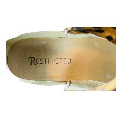 BOTINES DE GAMUZA CON ESTAMPADO ANIMAL DE LEOPARDO RESTRINGIDO BOTINES SIN CORDONES TALLA 7.5 - Imagen 8 de 11