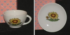 Ranger Children's 12 pc Porcelain Tea Set SUNFLOWER Replacement CUP or SAUCER