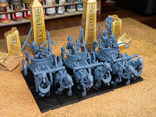 Antike Skelettwagen (x3)/TTRPG/Dungeons and Dragons/Highland Miniaturen - Bild 2 von 2