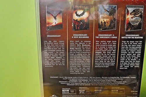 NEW/SEALED DVD SET! DRAGONHEART 4 MOVIE COLLECTION, HERO'S & DRAGON ADVENTURES! - Picture 8 of 9