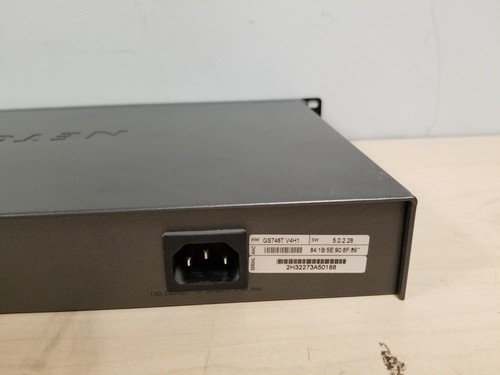 PARTS! NETGEAR ProSAFE 48-Port Gigabit Smart Switch (GS748T) W/RACK EARS *READ* - Picture 6 of 9