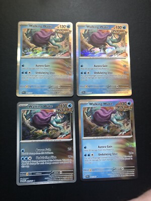Walking Wake 63/167 Holo Rare x4 Twilight Masquerade SV06 Pokémon TCG