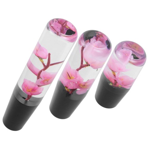 Universal JDM Sakura Pink Real Flower Manual Car Gear Stick Shift Knob Shifter - Picture 2 of 27