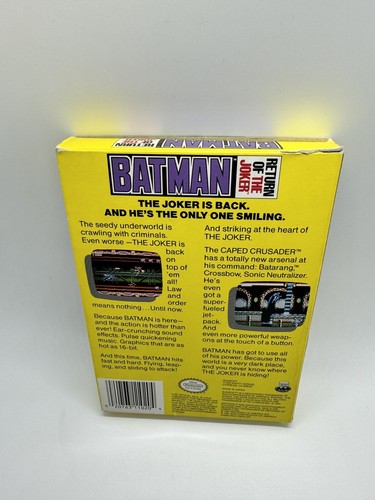 Batman: Return of the Joker Nintendo NES EN CAJA ¡Carro y manual completo casi como nuevo! - Imagen 5 de 10