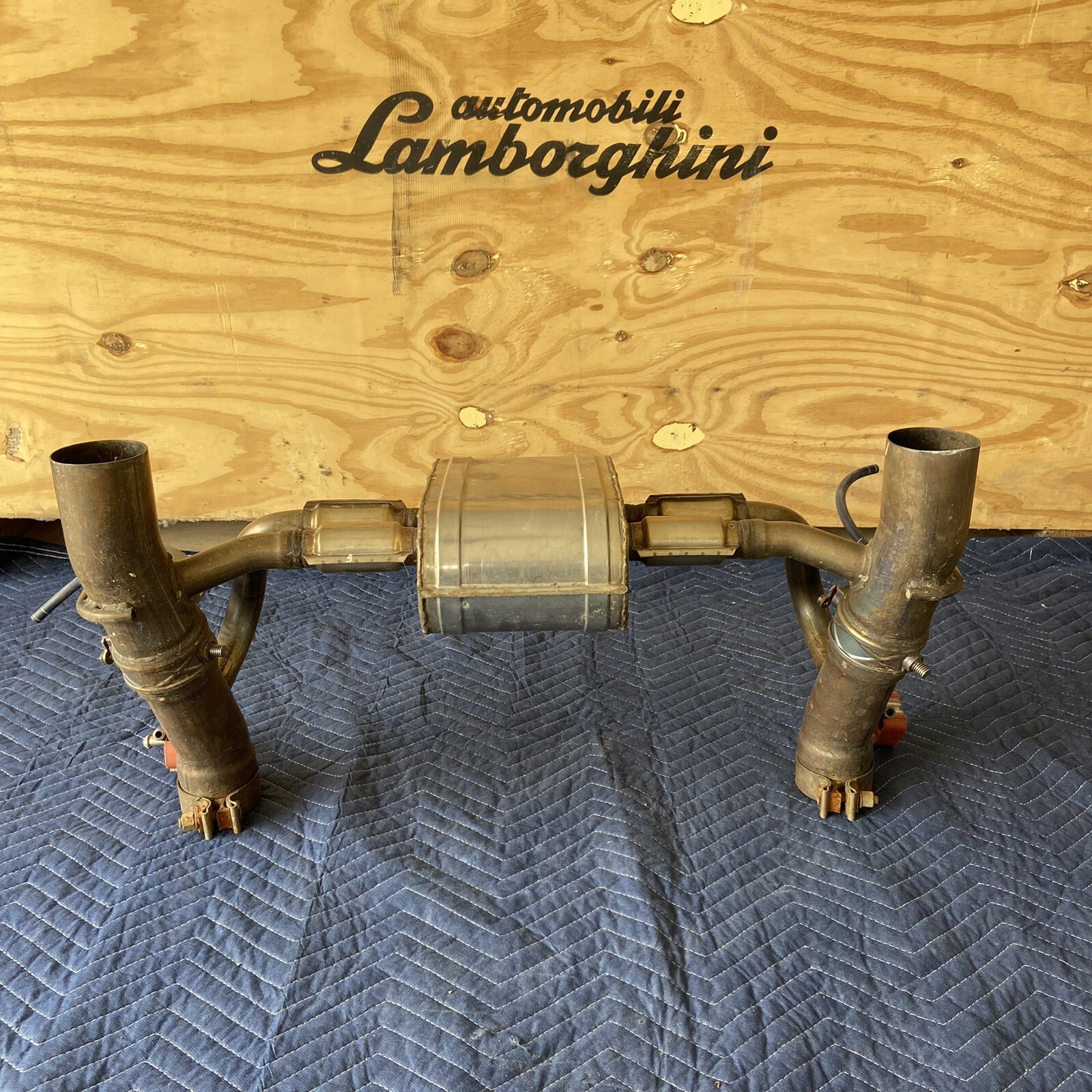 FERRARI 488 GTB OEM REAR MUFFLER EXHAUST
