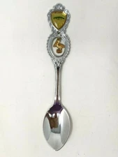 VTG A Gift Corp Aruba Divi Divi Tree Pelican Charm Souvenir Metal Spoon HB21