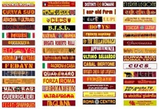 SUBBUTEO NEW !!! 56 ADESIVI TIFOSI ROMA GRADINATA TRIBUNA CURVA STADIO SUBBUTEO