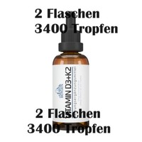 Vitamin D3 + K2 FlüSsig 100Ml 3400 Tropfen D3 1000 Ie K2 Menaquinon MK-7 20µG