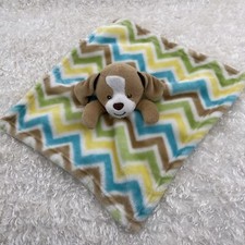 Little Miracles Zig Zag Chevron Puppy Dog Security Blanket Lovey Baby Boy Costco