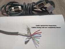  5  DB9 9Pin Male /Male 6' Cables 24AWG Serial RS-232 Shielded Straight Through