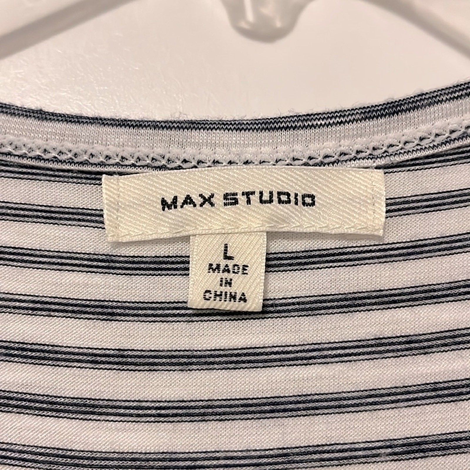 Max Studio Striped Button Down Top - image 8