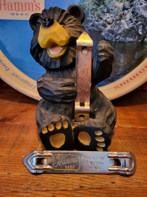 Vintage Theo Hamm's Brewing Co Beer & Bear Bottle Can Opener Bar Decor Set Of 2