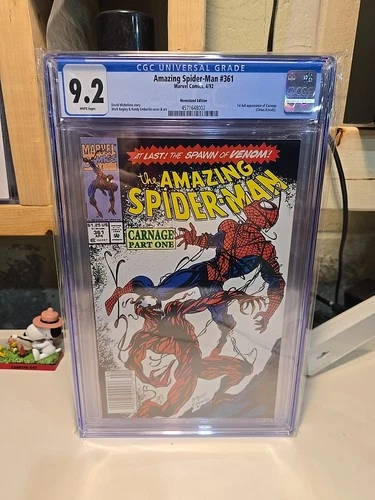 AMAZING SPIDER-MAN #361 CGC 9.2 Newsstand Edition 1st App Carnage