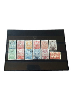 STOCK CARD WITH OLD SOVIET UNION STAMPS
