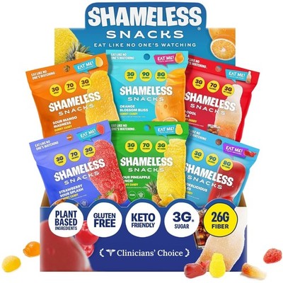 Shameless Snacks Candy Carnival  Sour Candy & Fruit Snacks, Gummy Candy Varie...