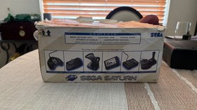SEGA SATURN Console Bundle | Virtua Cop + 2 Controllers | Orig Box CIB | Scart