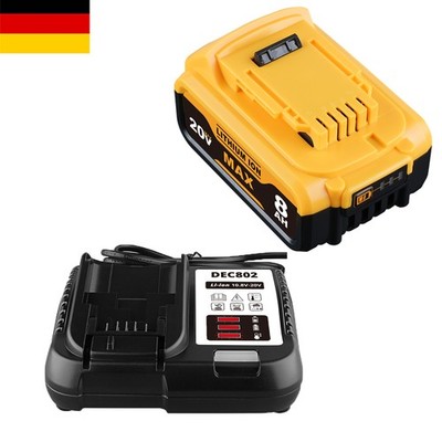 18V 8000mAh Replacement Akku Für Dewalt 20V MAX Akku DCB200 DCB201 Charger
