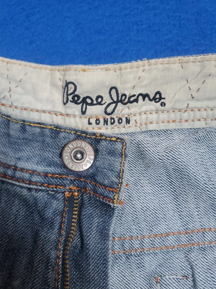 Pantalones de mezclilla holgados vintage Pepe Jean London para hombre talla 38 bordados Foto 3 de 4