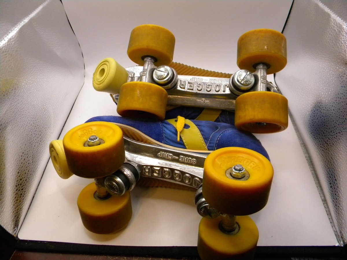 Vintage 1970's Suede Sure-Grip Spot-Bilt Jogger Roller Skates