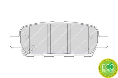 FERODO FDB1693 Bremsbelagsatz, Scheibenbremse für INFINITI,NISSAN,RENAULT,SUZUKI
