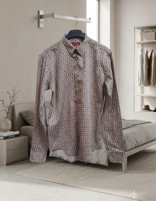 Zara Men Herren Hemd Gr. S slim fit Rockabilly wie NEU!