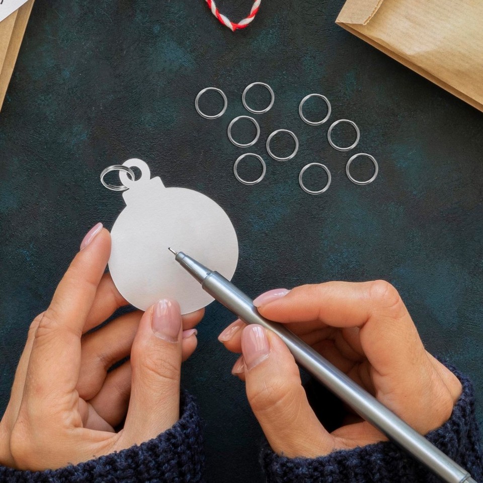Keychains N Rings 200Pcs Mini Stainless Steel Keychain Rings Silver Durable Split Rings ...