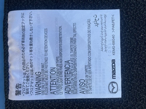 2024-2025 MAZDA CX-90 INTERIOR FLOOR CARPET COVER LINER MAT SET OF 4 OEM - Picture 4 of 13