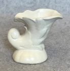 Stangl Pottery No. 3209 miniature cornucopia vase 2" EX! 1930's Satin White