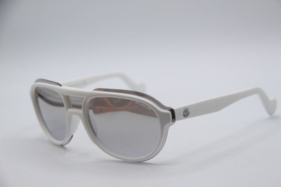 NEW MONCLER ML0055 24C WHITE GRADIENT DESIGNER AUTHENTIC FRAMES SUNGLASSES 50-21