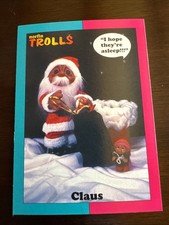B7s Norton Trolls Dolls 1993 Collect A Card 24 Claus Santa