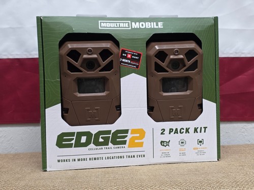 Moultrie #MMC-14124 Mobile Edge 2 Cellular Built-in Memory Trail Camera, 2-Pack